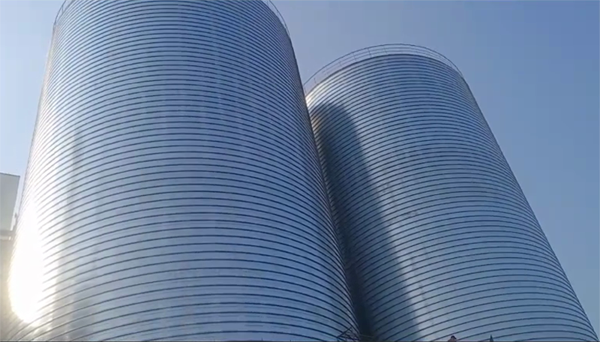 墨竹工卡2座混凝土高架卷板仓